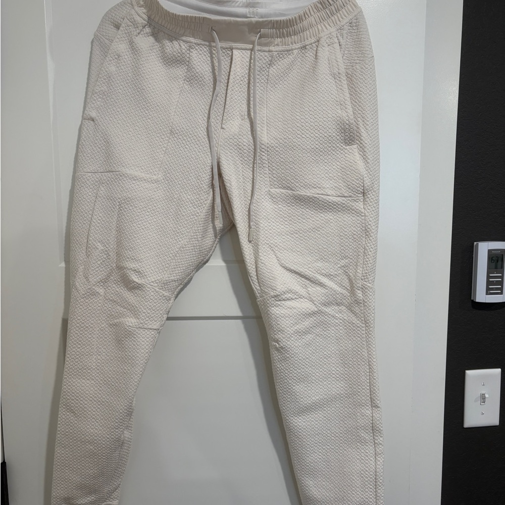 Men's Cream at ease pants